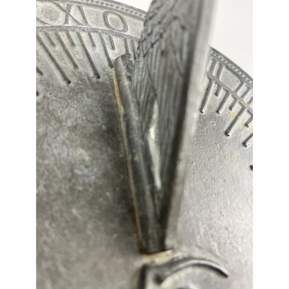 VTG Father Time Sundial Bird Grow Old Along With Me The Best Is Yet To Be 9 7/8